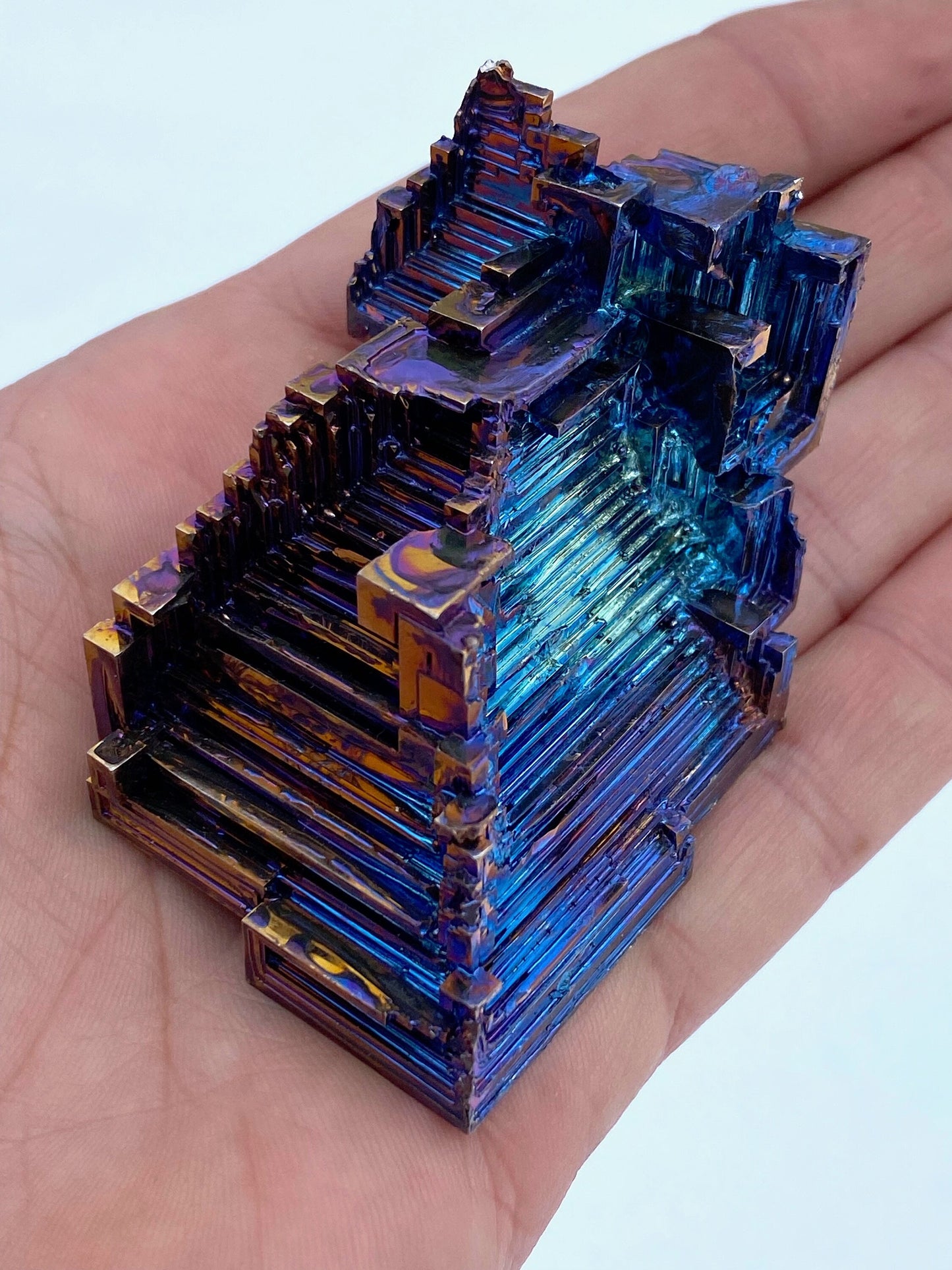 5.4 Ounce / 152 Gram Blue Bismuth Crystal - A7