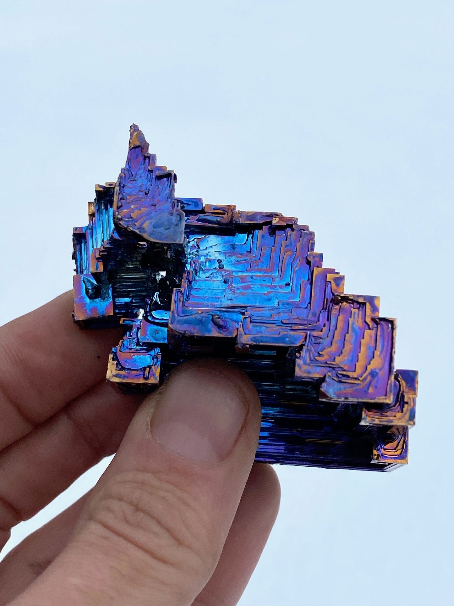 5.4 Ounce / 152 Gram Blue Bismuth Crystal - A7