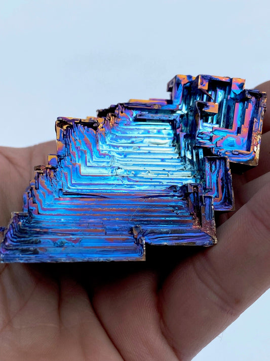 5.4 Ounce / 152 Gram Blue Bismuth Crystal - A7