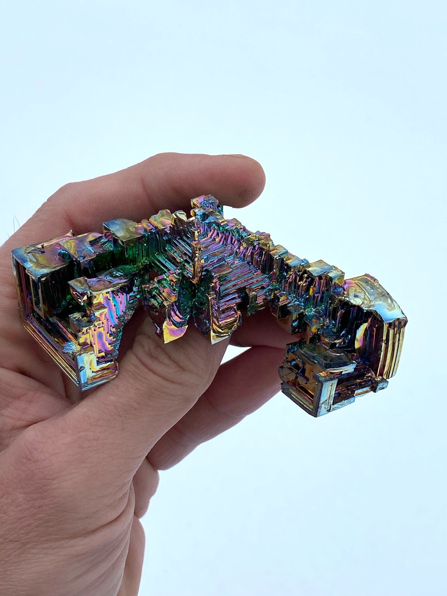 4.4 Ounce / 125 Gram Rainbow Bismuth Crystal - A8