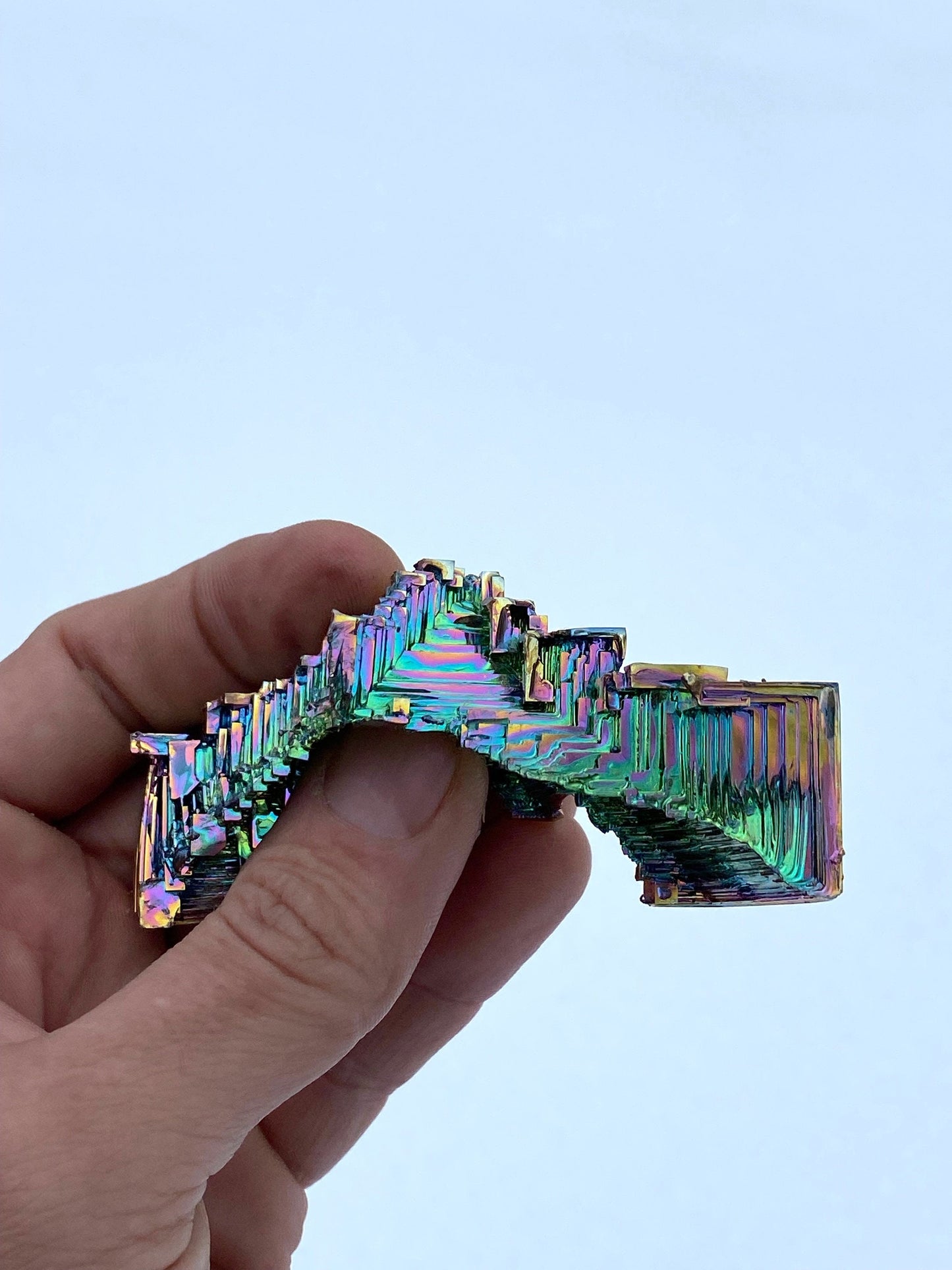 4.4 Ounce / 125 Gram Rainbow Bismuth Crystal - A8