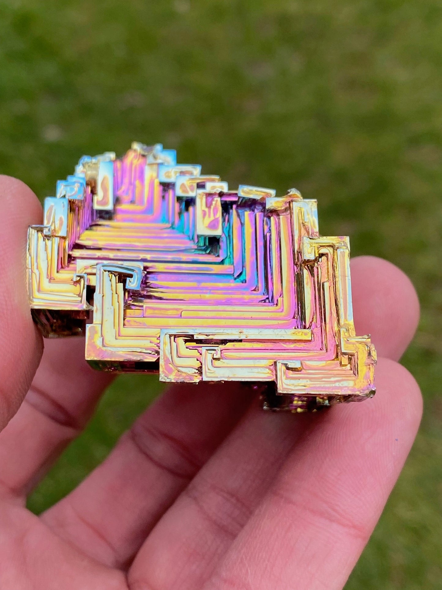 4.7 Ounce / 132 Gram Rainbow Bismuth Crystal - A23