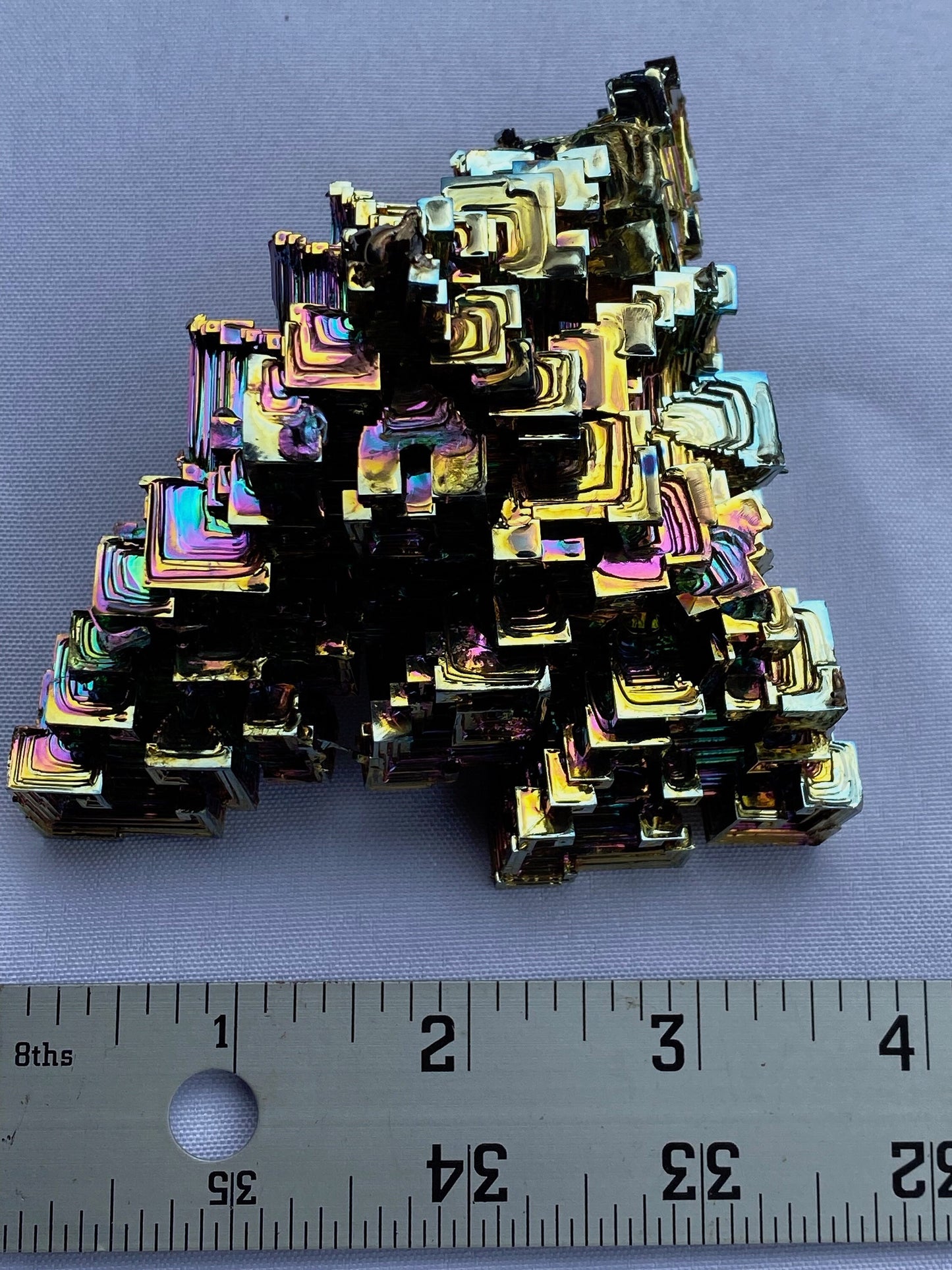 14.2 Ounce / 403 Gram Rainbow Bismuth Crystal - C15