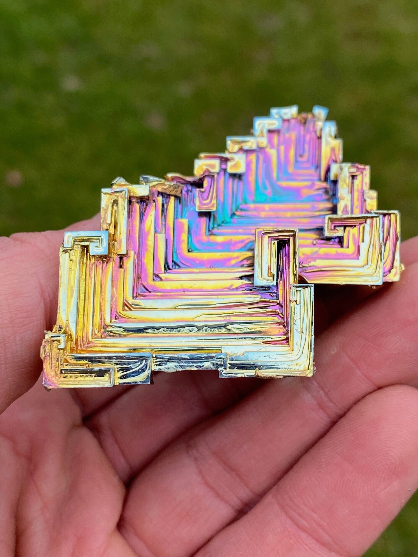 4.7 Ounce / 132 Gram Rainbow Bismuth Crystal - A23