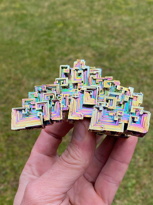 14.2 Ounce / 403 Gram Rainbow Bismuth Crystal - C15