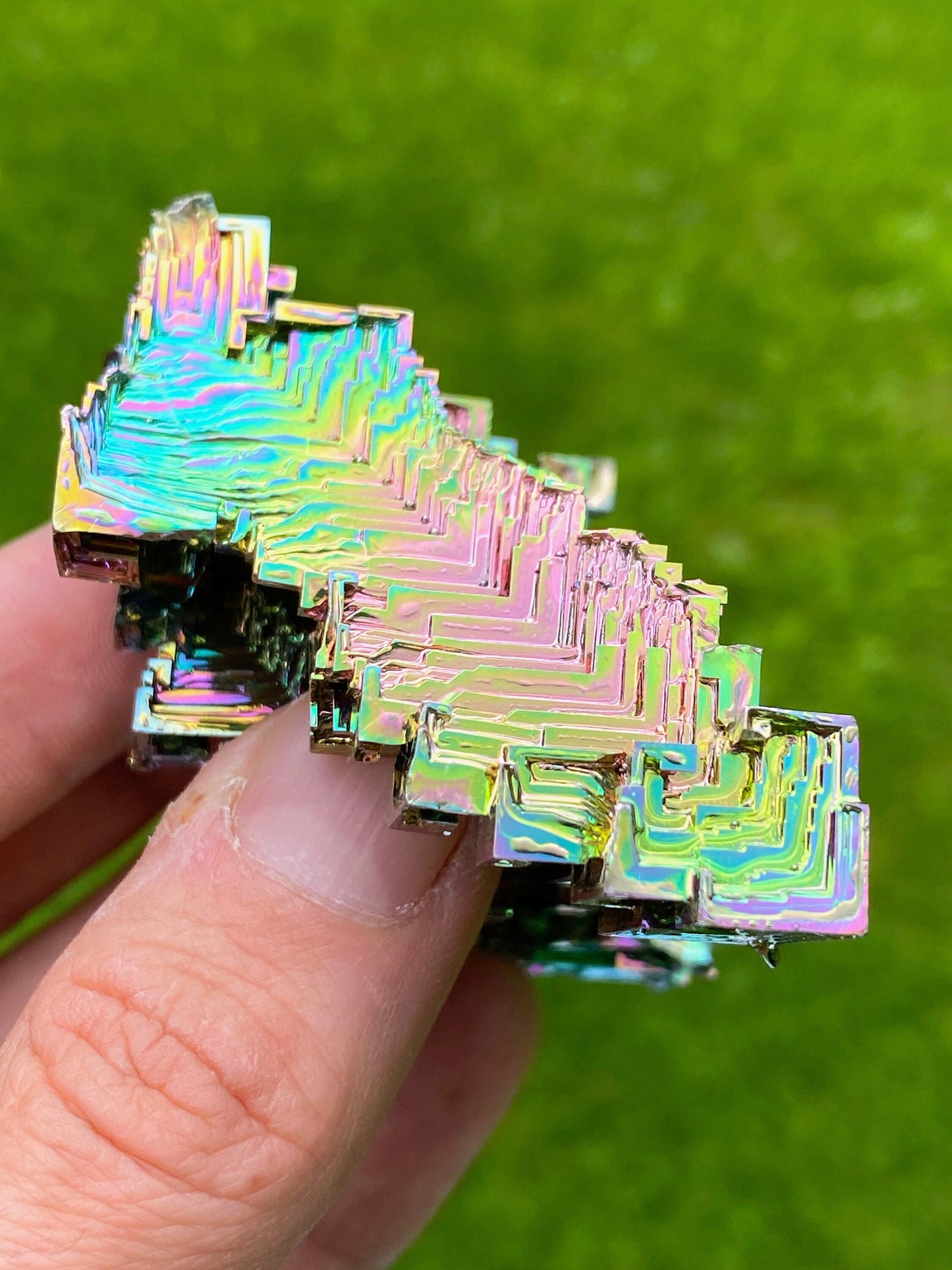 7.9 Ounce / 224 Gram Rainbow Bismuth Crystal - B24