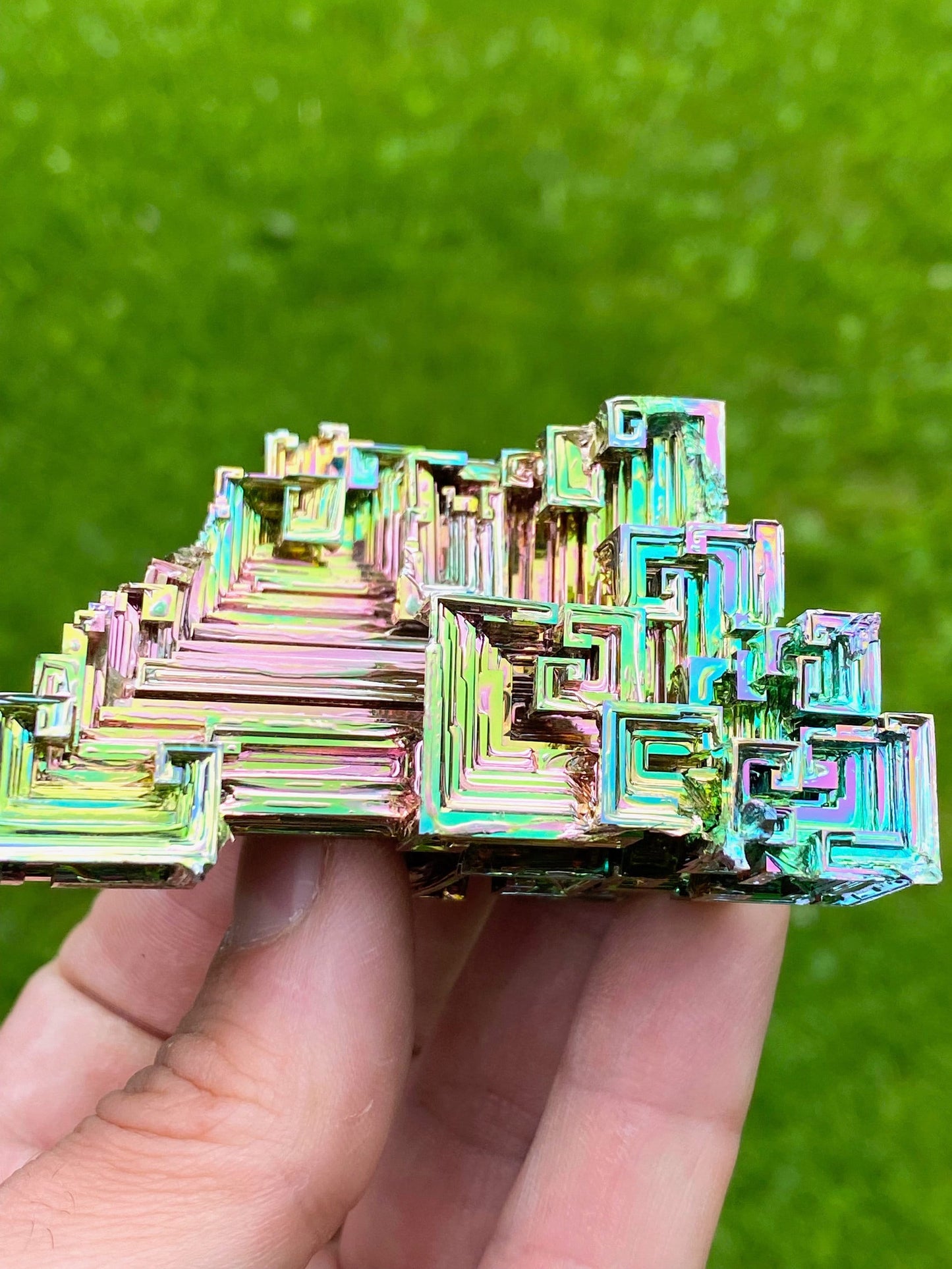 7.9 Ounce / 224 Gram Rainbow Bismuth Crystal - B24