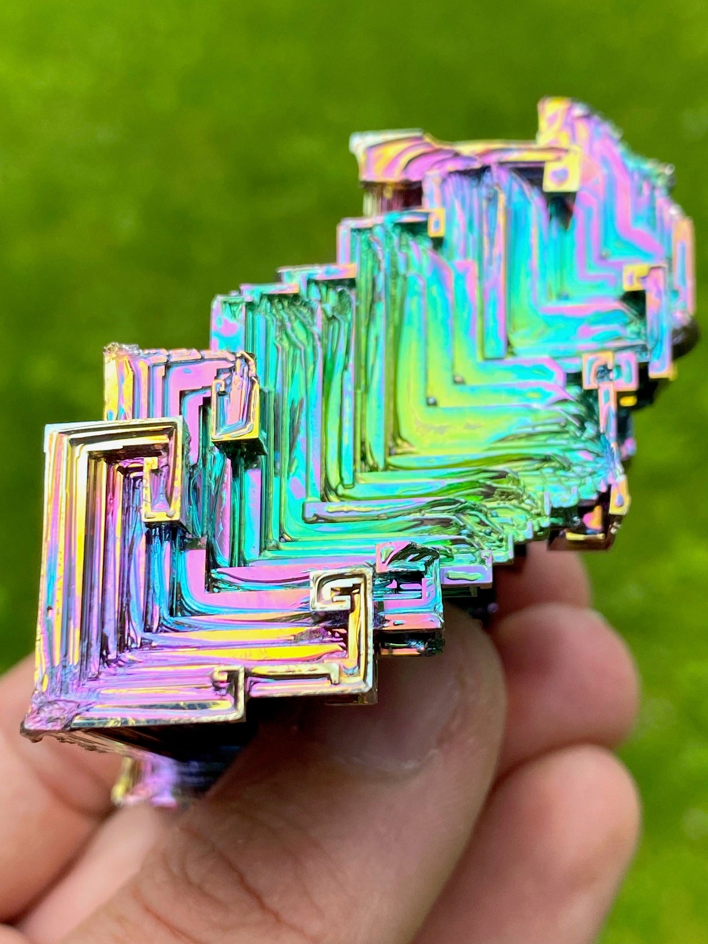 7.8 Ounce / 221 Gram Rainbow Bismuth Crystal - B25