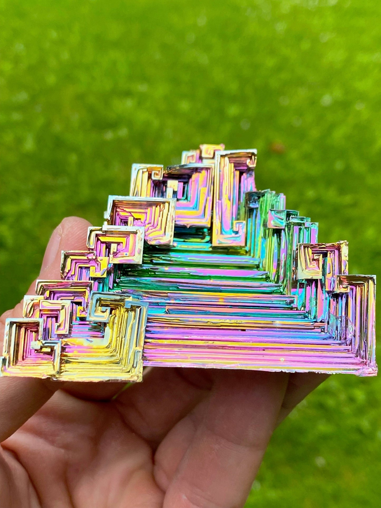 7.8 Ounce / 221 Gram Rainbow Bismuth Crystal - B25