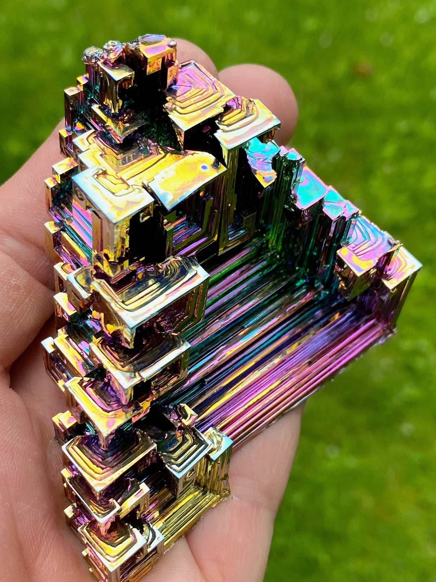 7.8 Ounce / 221 Gram Rainbow Bismuth Crystal - B25