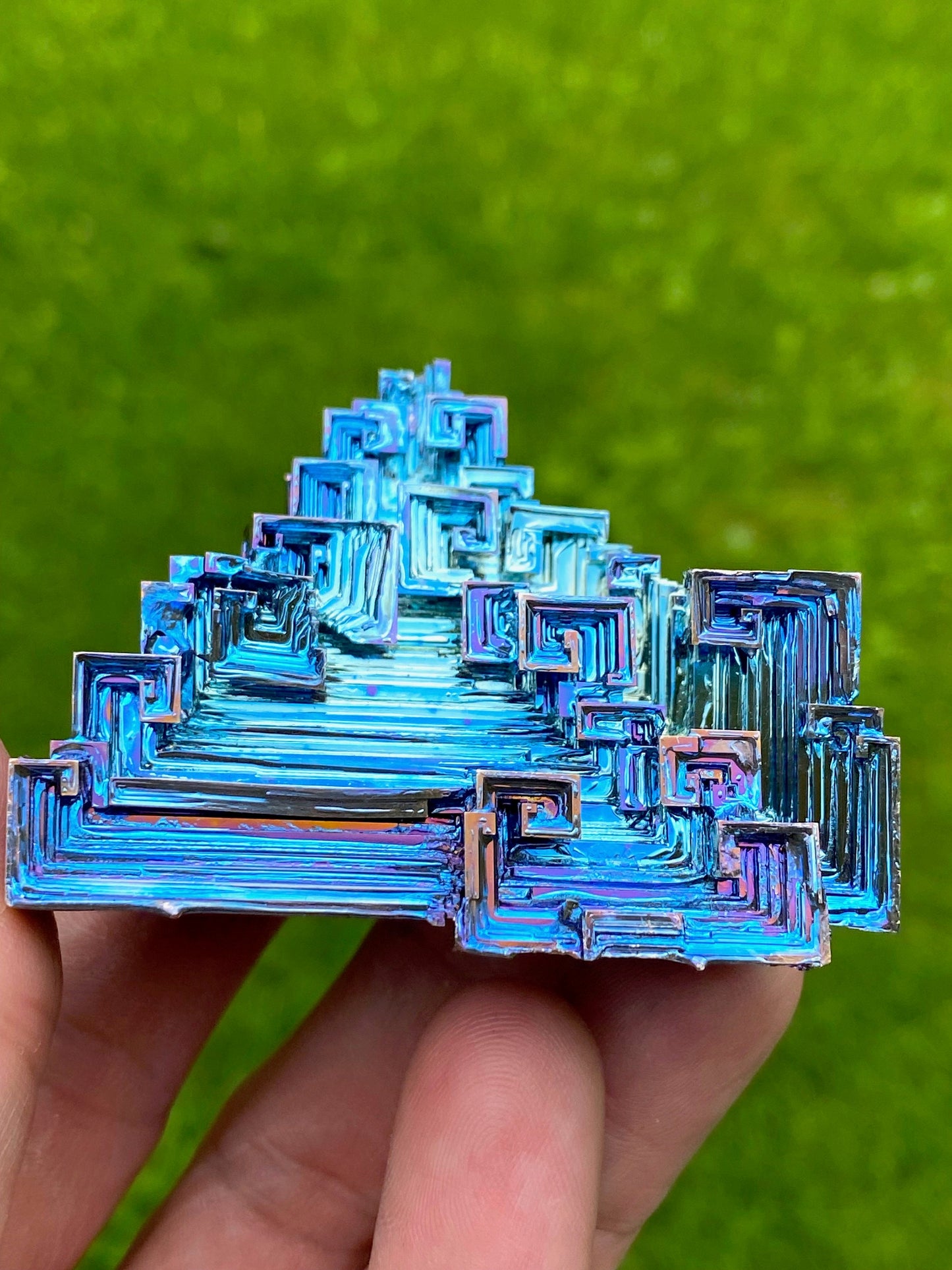 4.8 Ounce / 135 Gram Blue Bismuth Crystal - A29