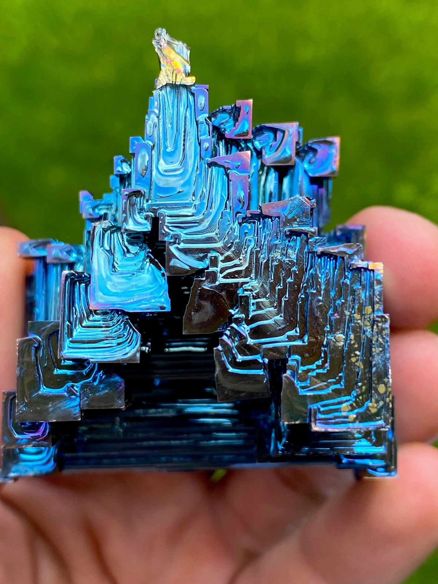 5.7 Ounce / 161 Gram Blue Bismuth Crystal - A26