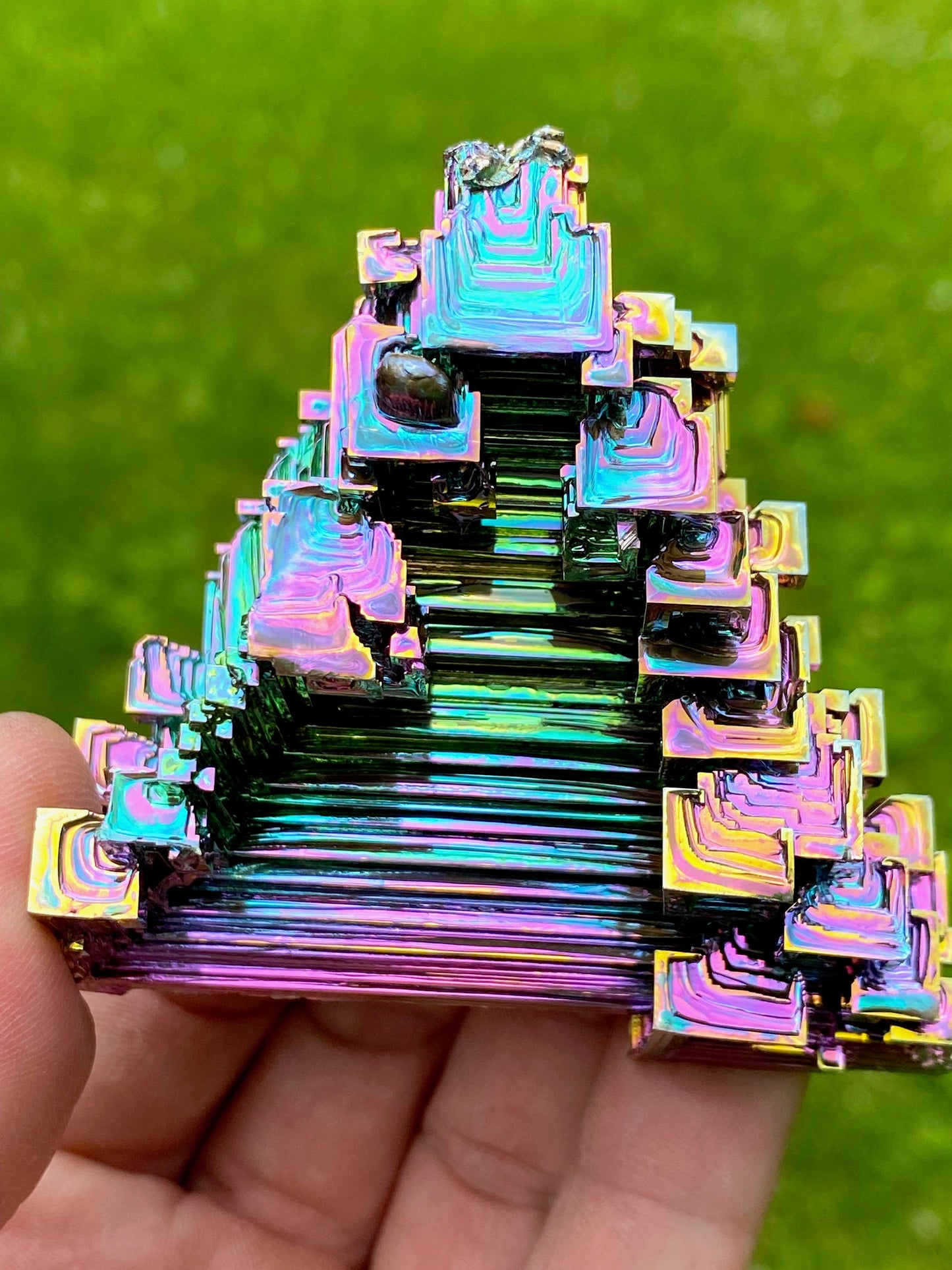 7.8 Ounce / 221 Gram Rainbow Bismuth Crystal - B25