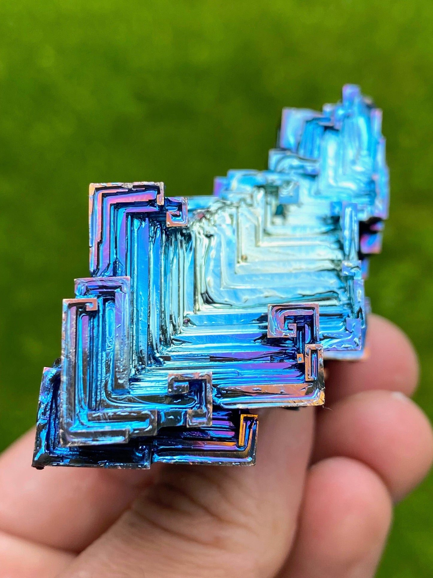 4.8 Ounce / 135 Gram Blue Bismuth Crystal - A29