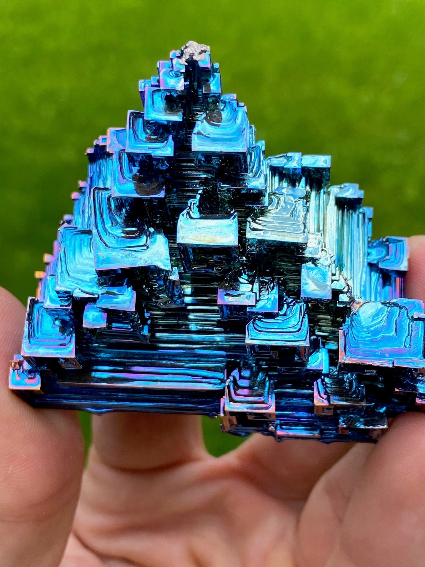 4.8 Ounce / 135 Gram Blue Bismuth Crystal - A29