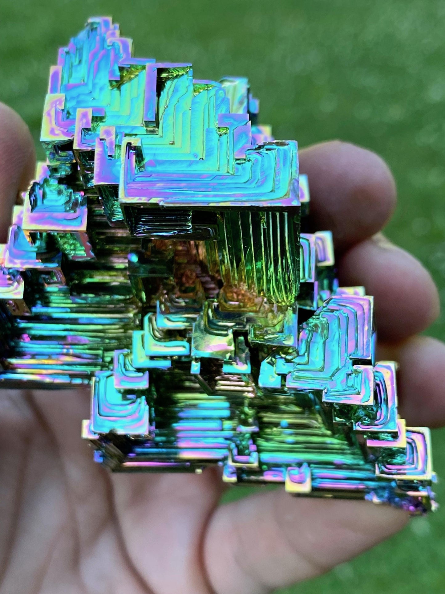 7.7 Ounce / 217 Gram Rainbow Bismuth Crystal - B35