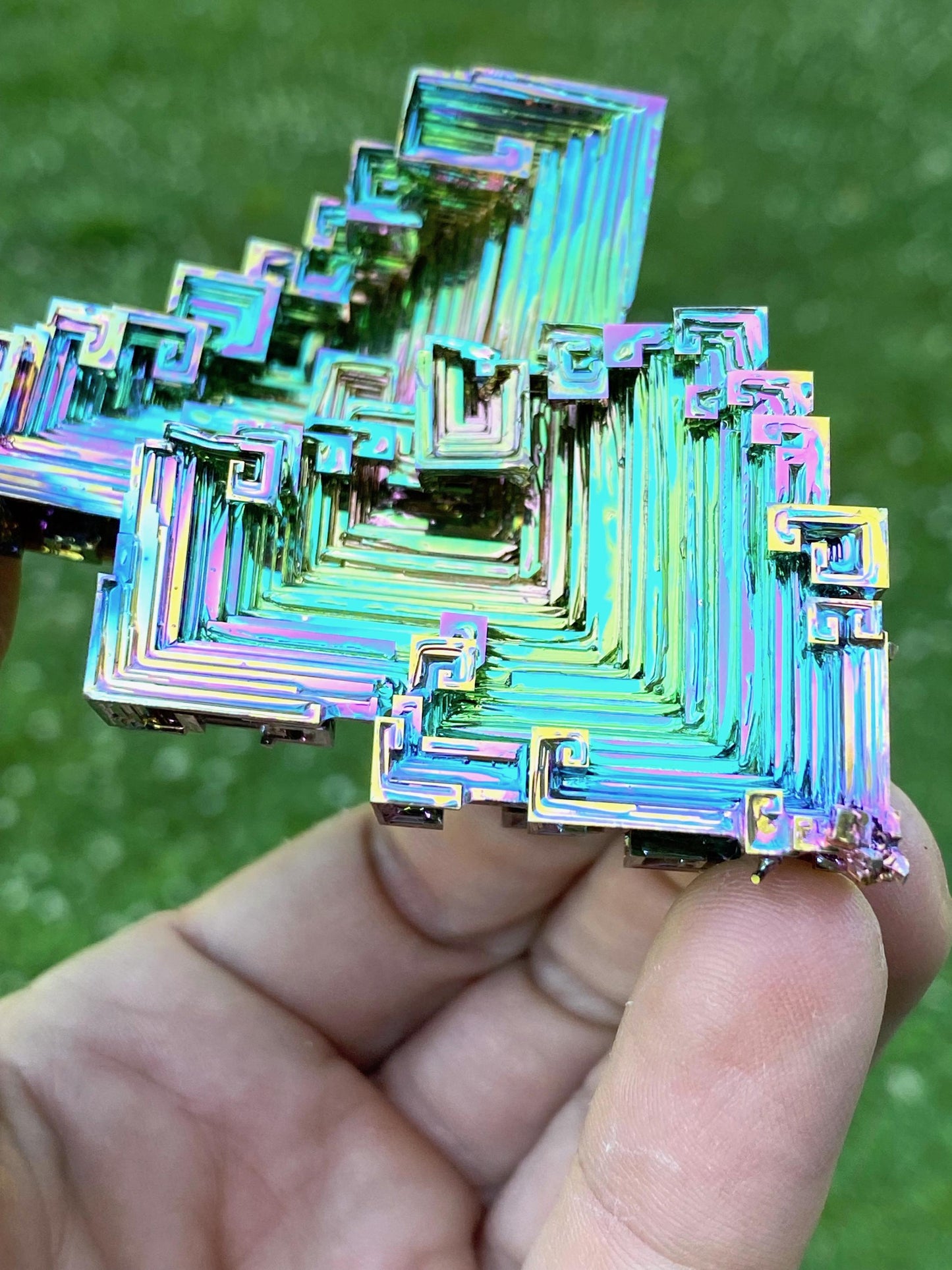 7.7 Ounce / 217 Gram Rainbow Bismuth Crystal - B35