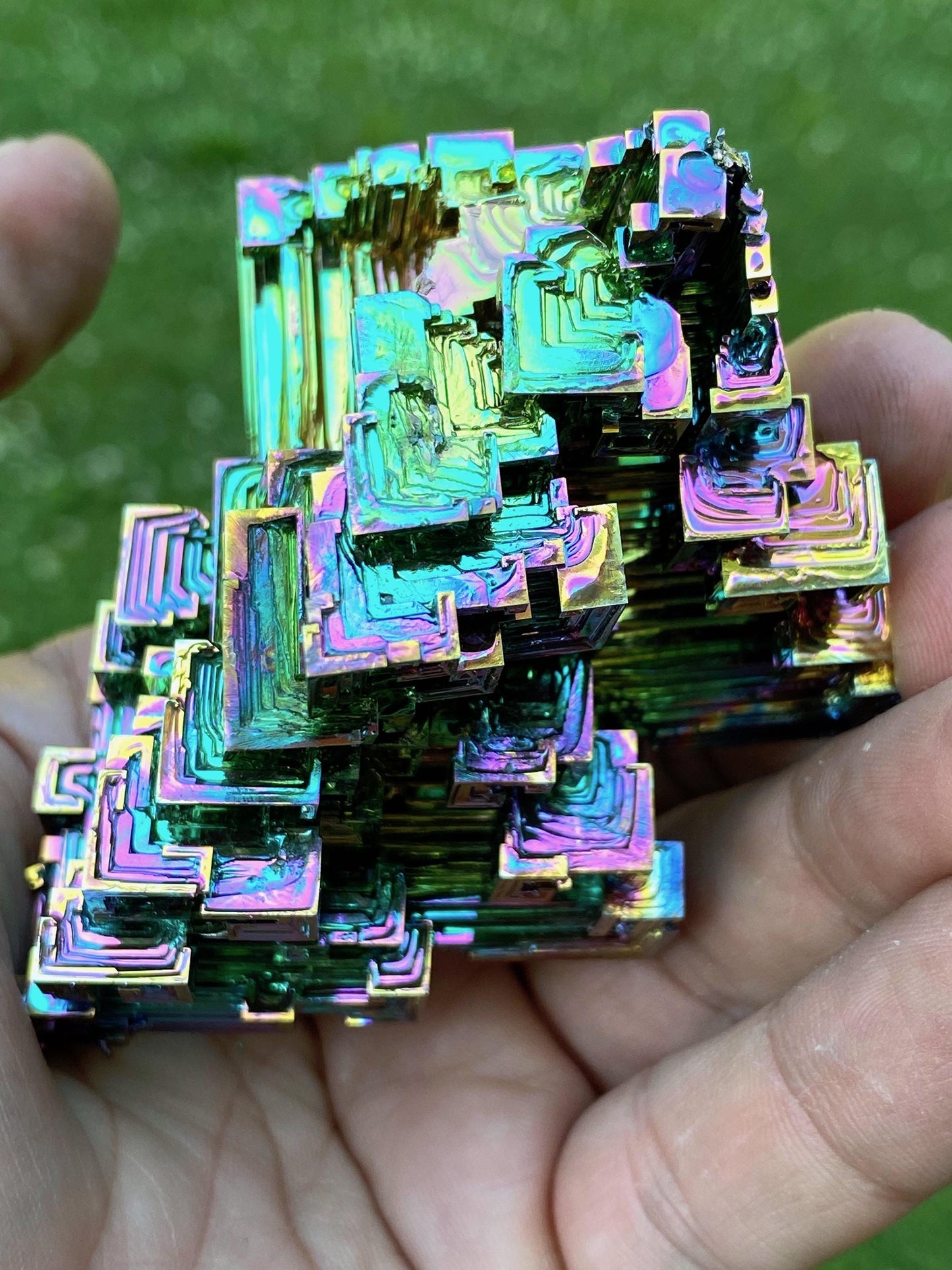 7.7 Ounce / 217 Gram Rainbow Bismuth Crystal - B35