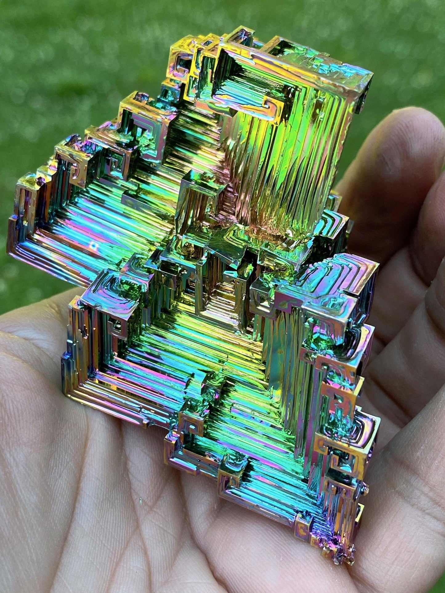 7.7 Ounce / 217 Gram Rainbow Bismuth Crystal - B35