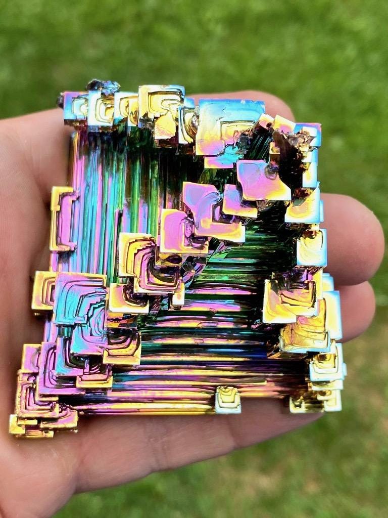 11 Ounce / 312 Gram Rainbow Bismuth Crystal - C30