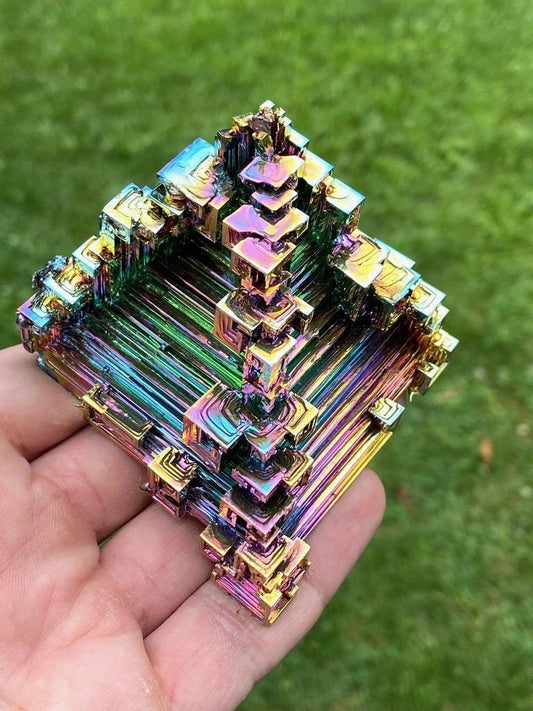 11 Ounce / 312 Gram Rainbow Bismuth Crystal - C30