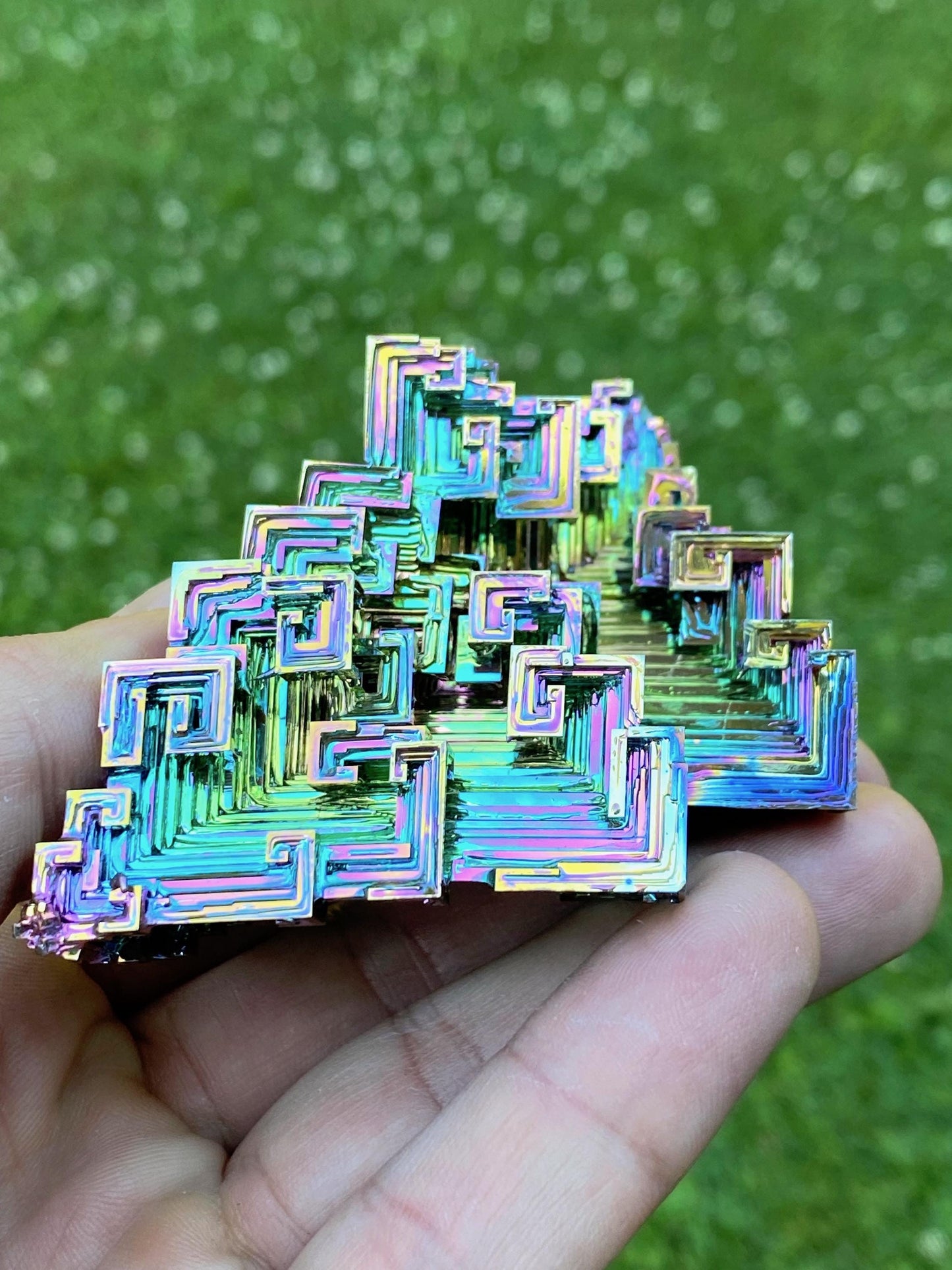 7.7 Ounce / 217 Gram Rainbow Bismuth Crystal - B35