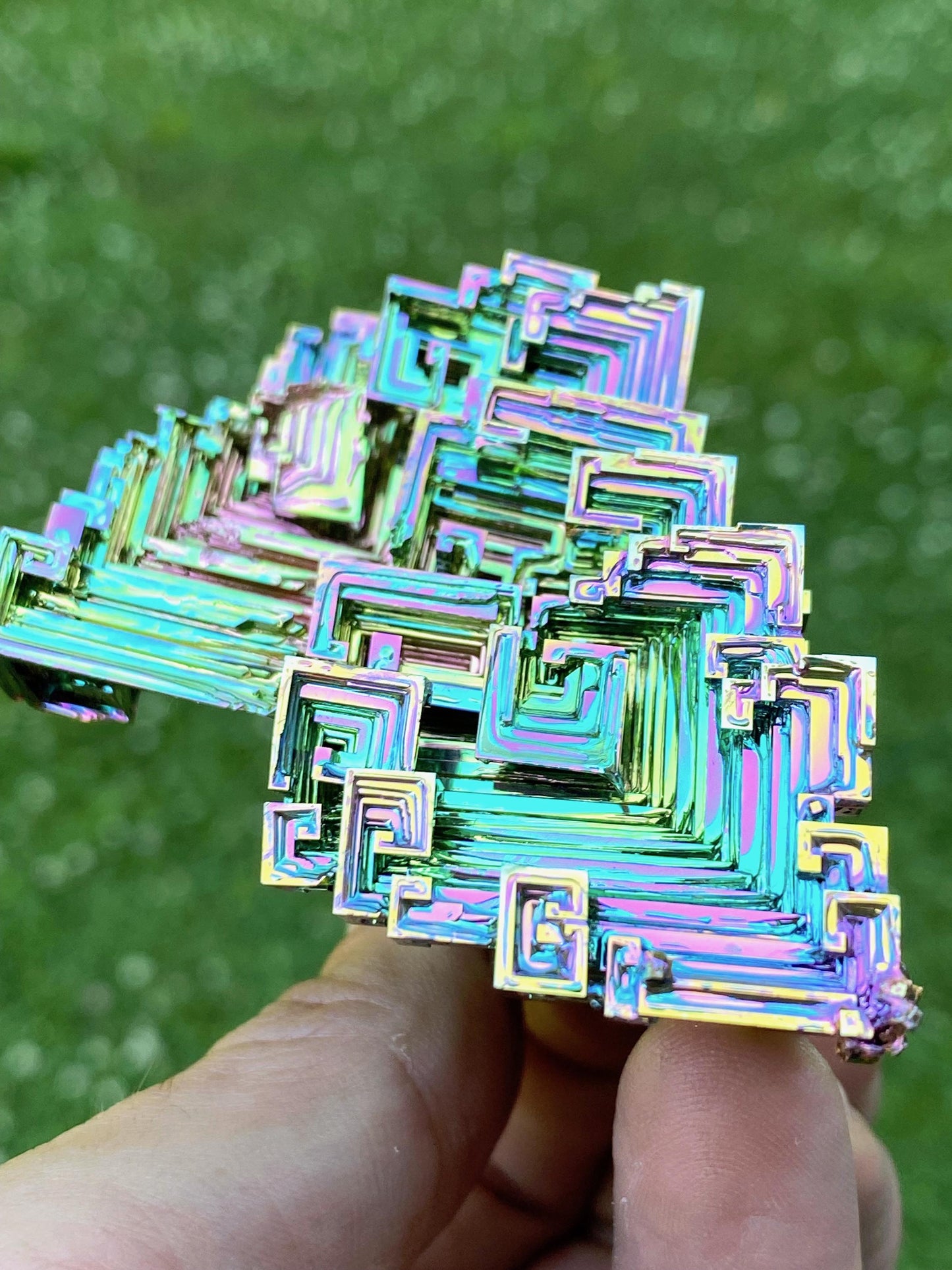 7.7 Ounce / 217 Gram Rainbow Bismuth Crystal - B35