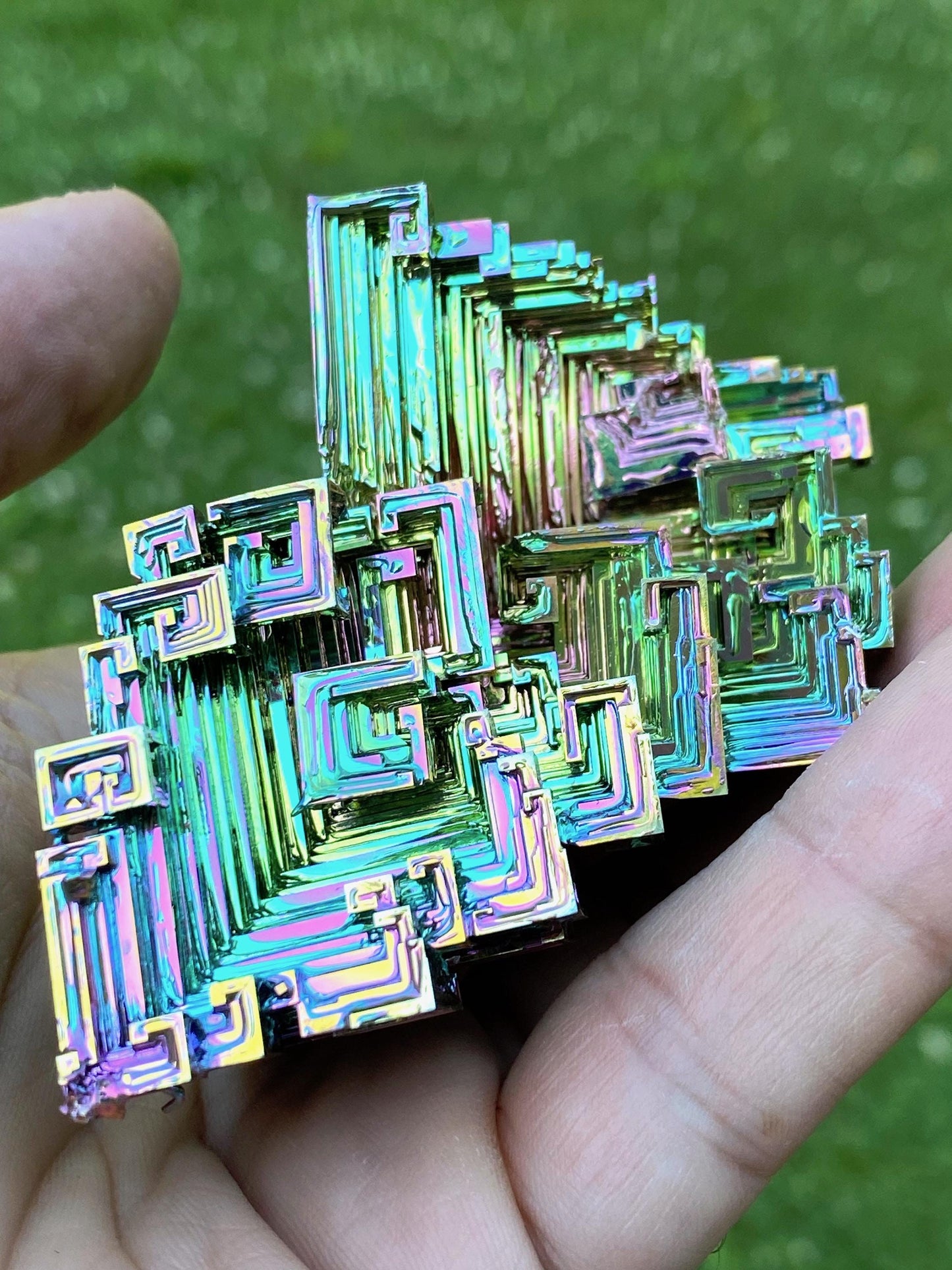 7.7 Ounce / 217 Gram Rainbow Bismuth Crystal - B35