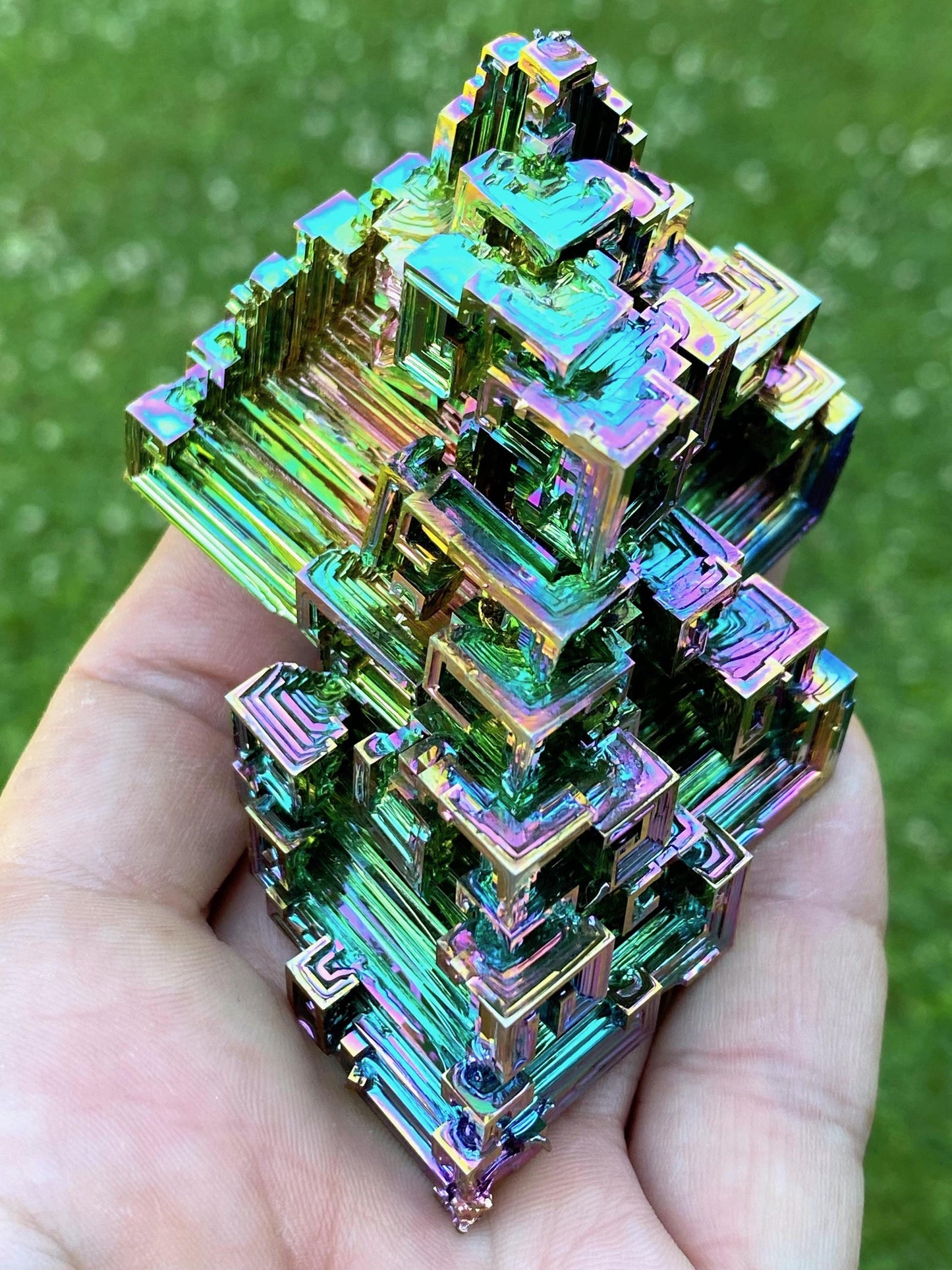 7.7 Ounce / 217 Gram Rainbow Bismuth Crystal - B35