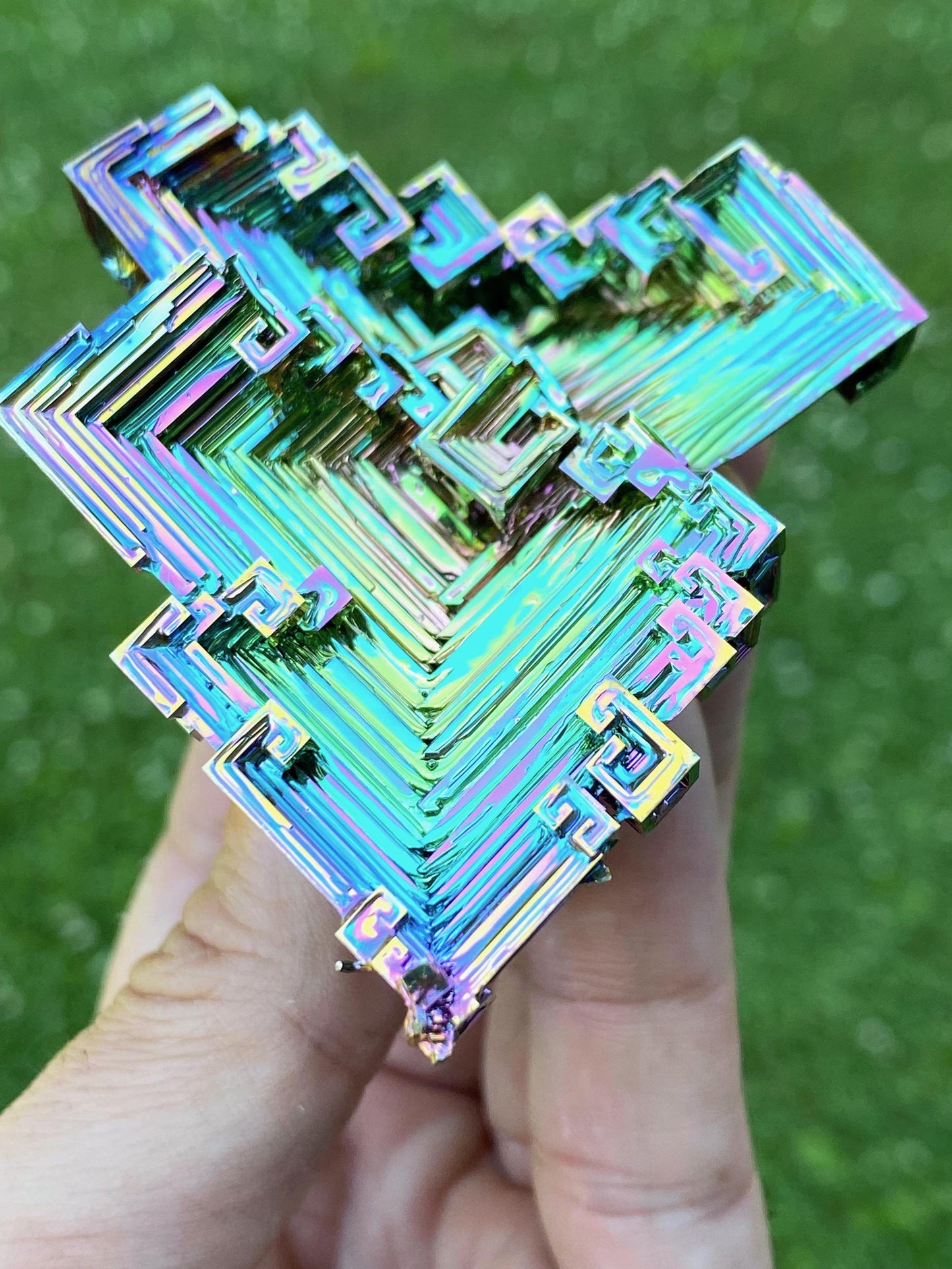 7.7 Ounce / 217 Gram Rainbow Bismuth Crystal - B35