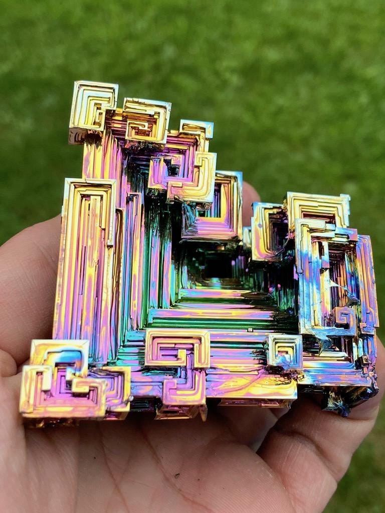 11 Ounce / 312 Gram Rainbow Bismuth Crystal - C30