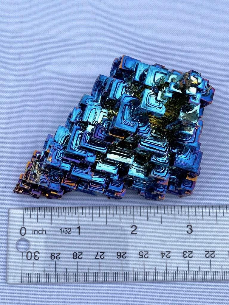 11.8 Ounce / 334 Gram Blue Bismuth Crystal - C32