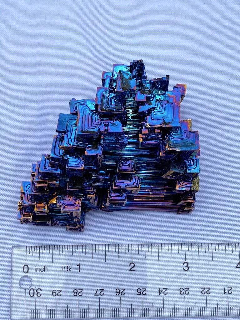 13.6 Ounce / 386 Gram Blue Bismuth Crystal - C34