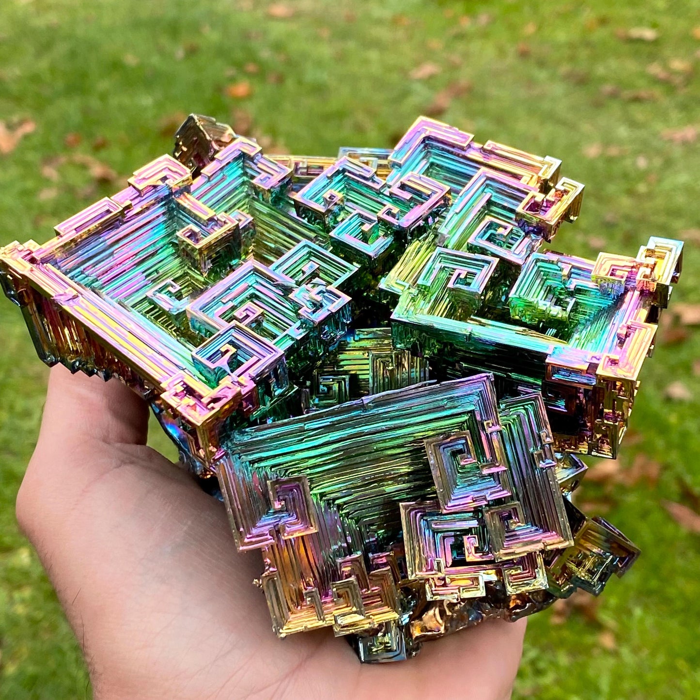 3 Pound / 48 Ounce Rainbow Bismuth Crystal - E18