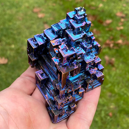 10.4 Ounce / 294 Gram Blue Bismuth Crystal - C35