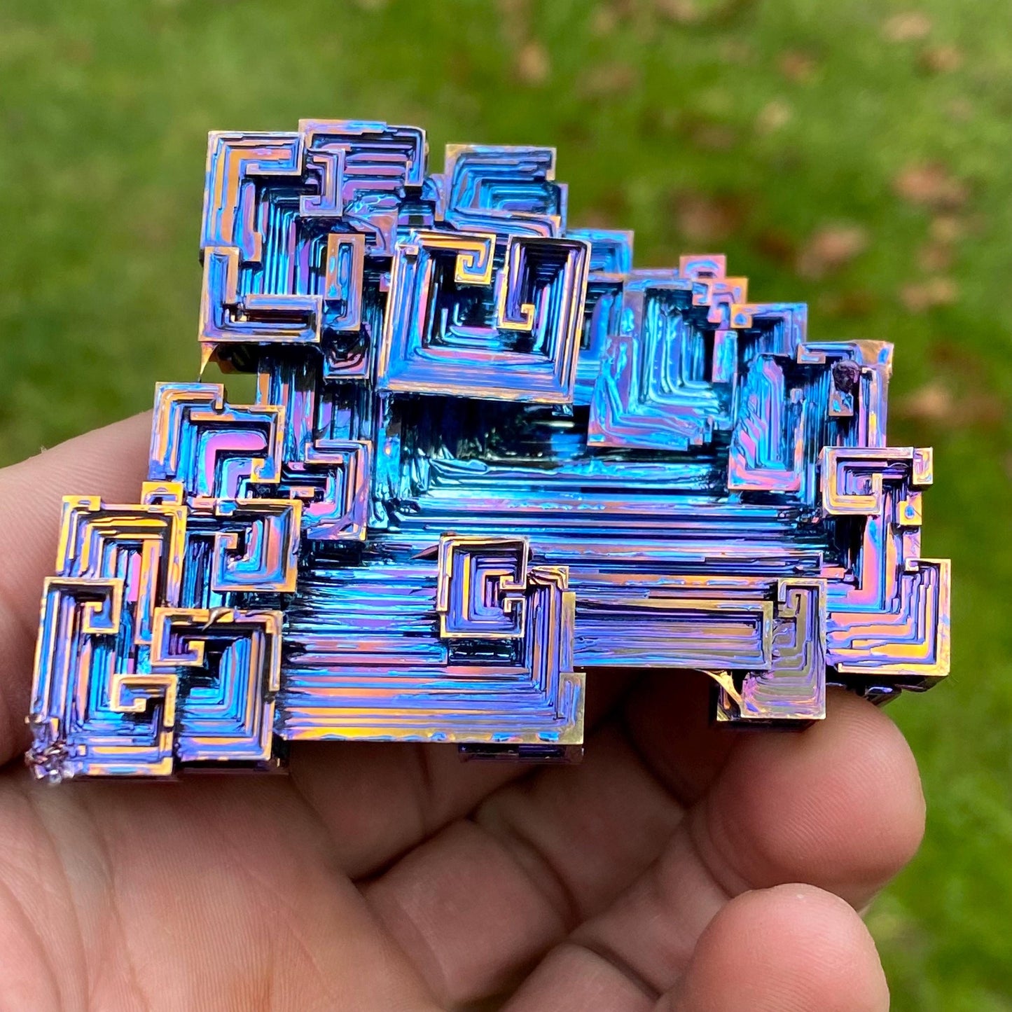 10.4 Ounce / 294 Gram Blue Bismuth Crystal - C35