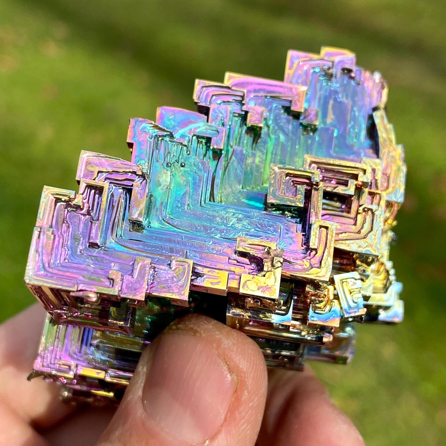 9.1 Ounce / 258 Gram Rainbow Bismuth Crystal - B39