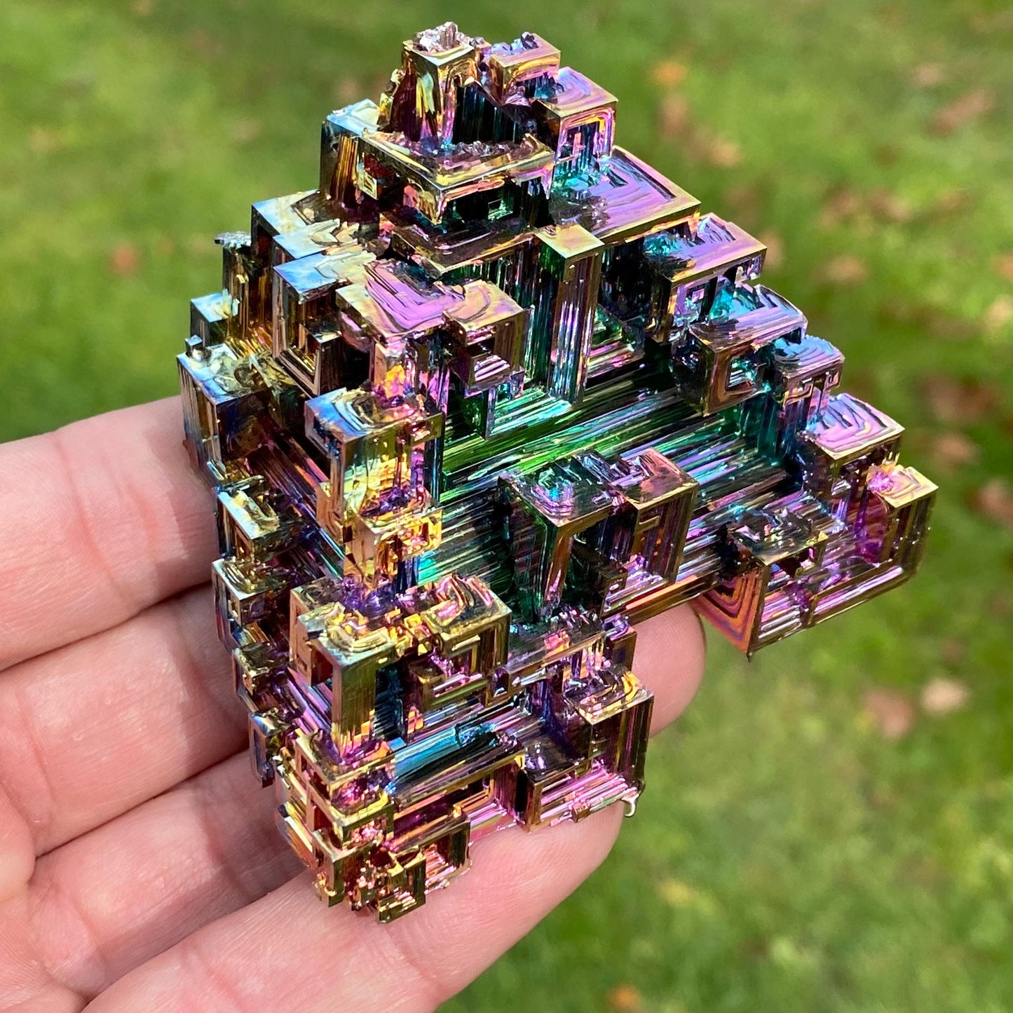 9.1 Ounce / 258 Gram Rainbow Bismuth Crystal - B39