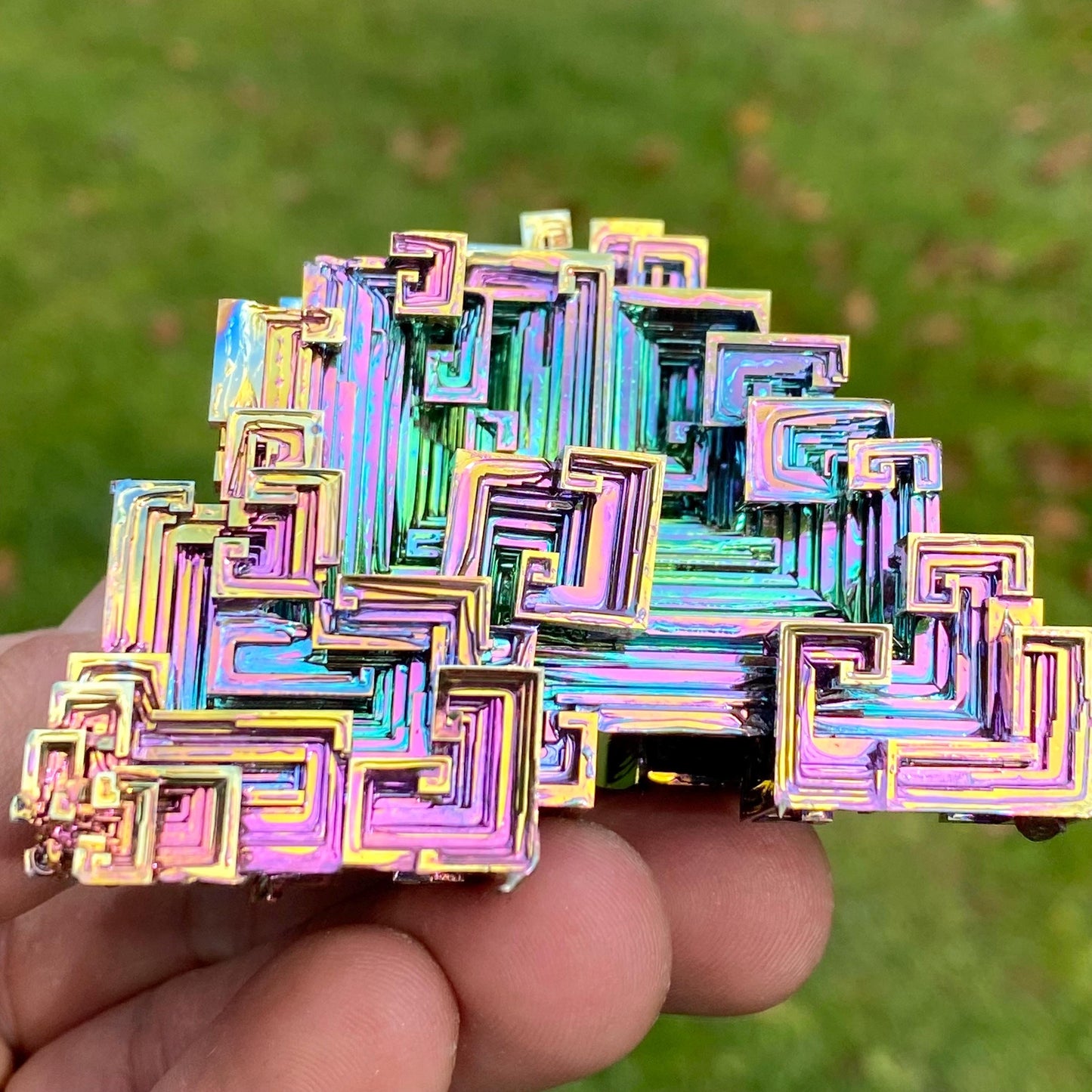 9.1 Ounce / 258 Gram Rainbow Bismuth Crystal - B39