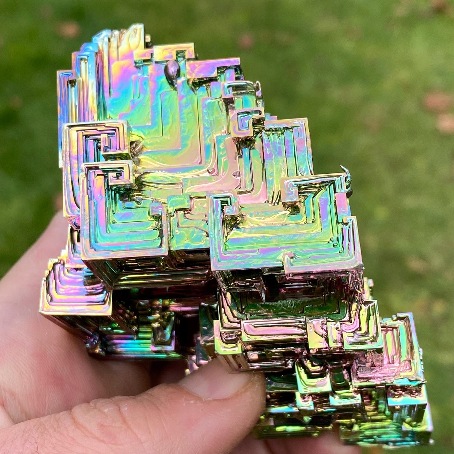 11.9 Ounce / 338 Gram Rainbow Bismuth Crystal - C37