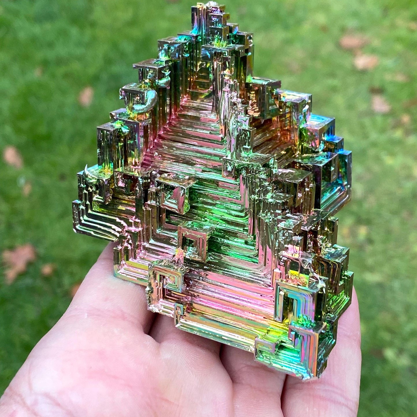 11.9 Ounce / 338 Gram Rainbow Bismuth Crystal - C37