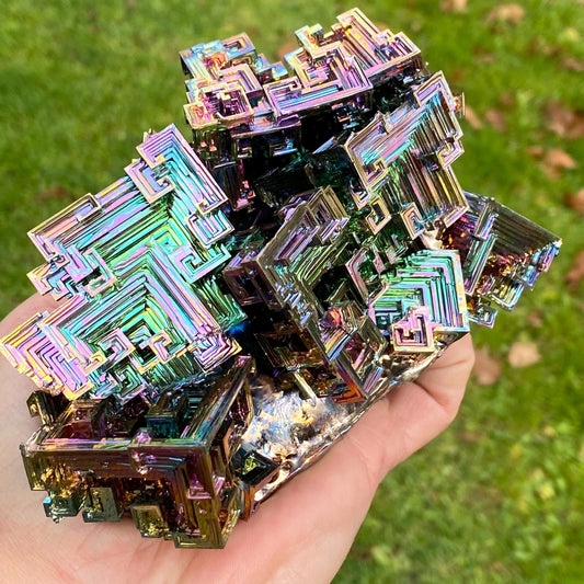 2.8 Pound / 45 Ounce Rainbow Bismuth Crystal - E22