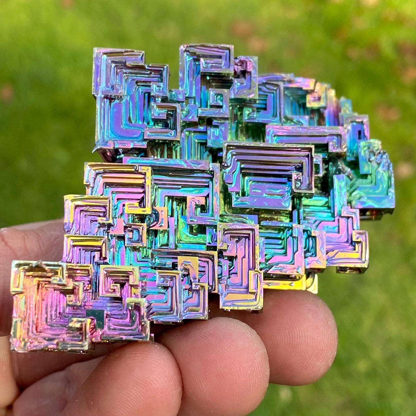 8.2 Ounce / 231 Gram Rainbow Bismuth Crystal - B43