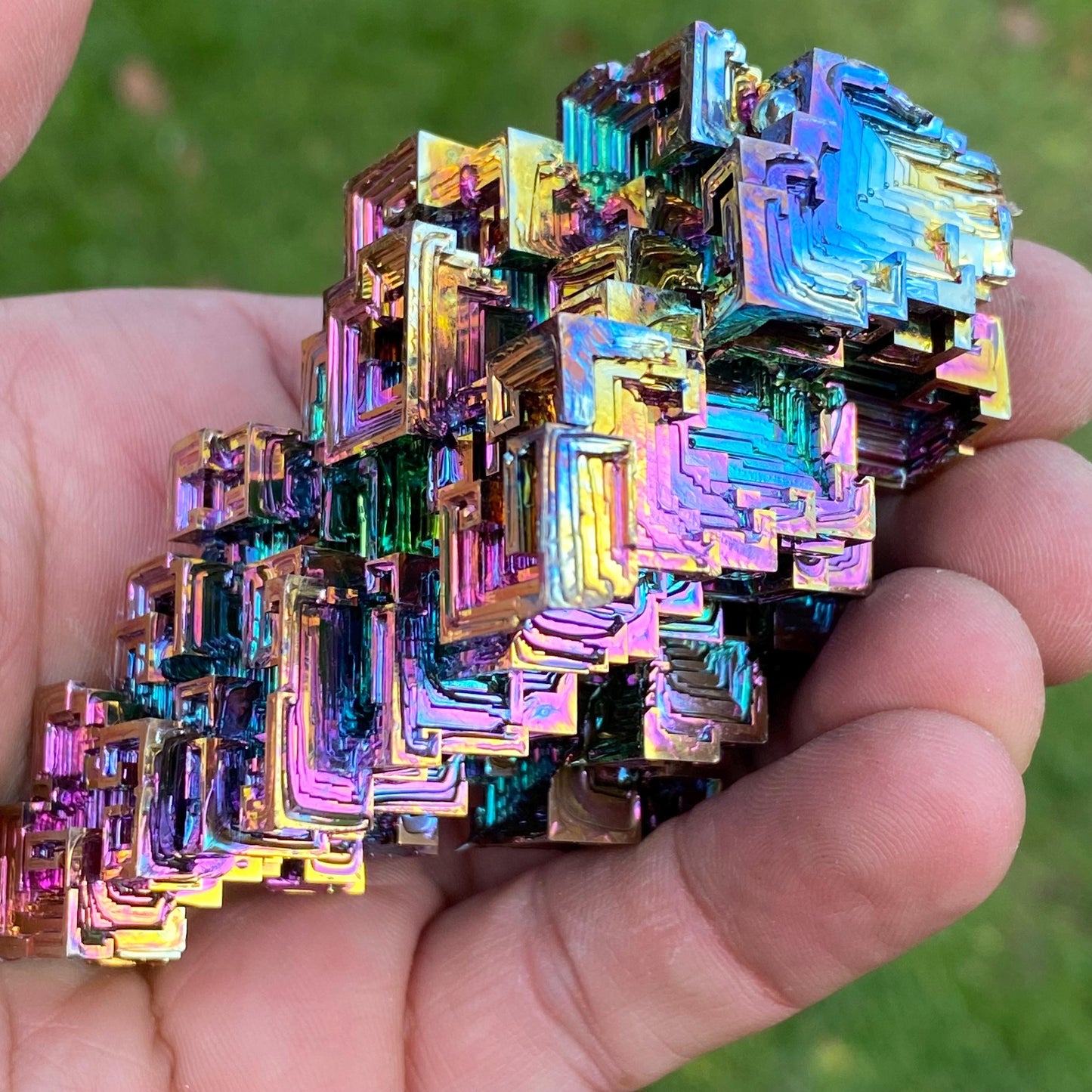 8.2 Ounce / 231 Gram Rainbow Bismuth Crystal - B43