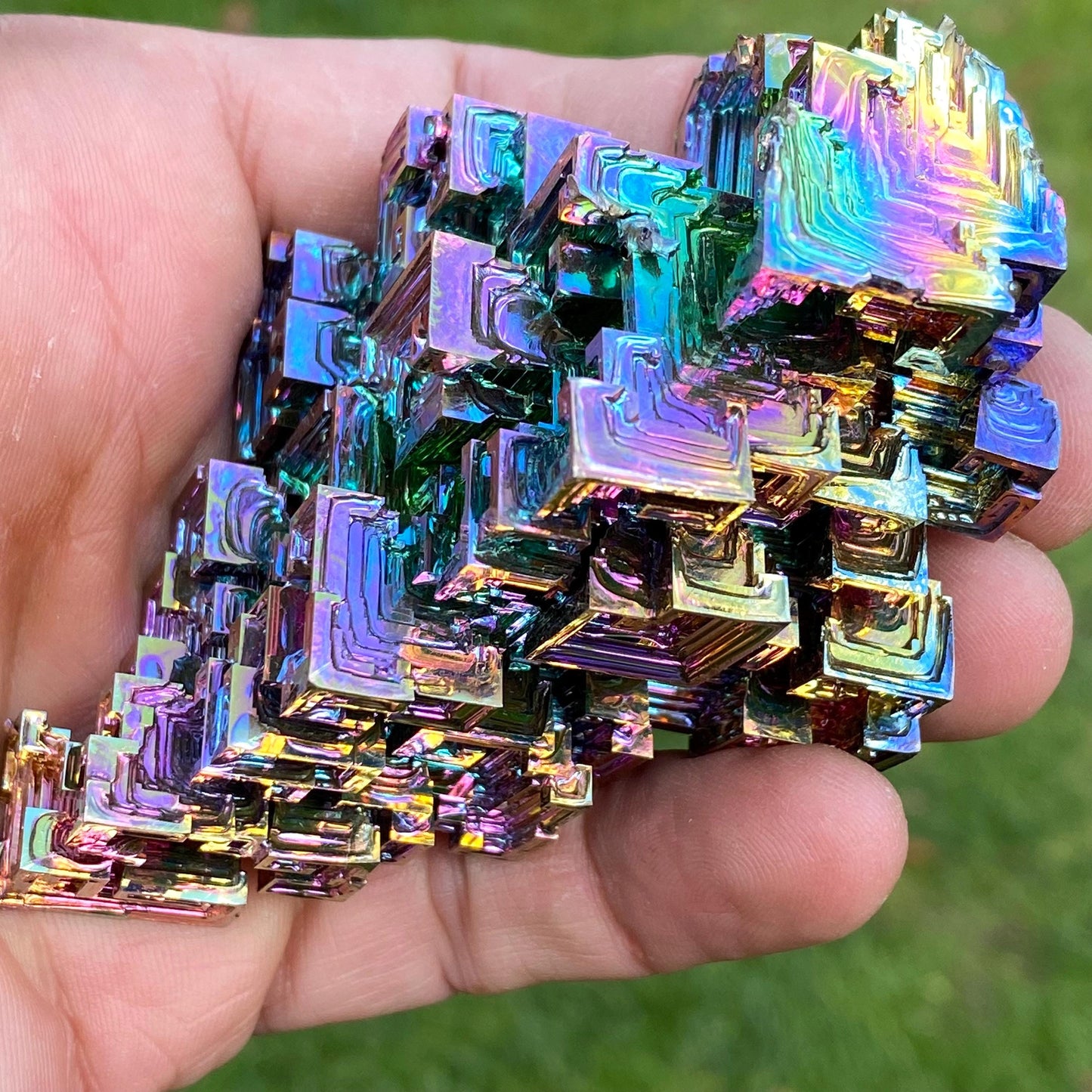 8.2 Ounce / 231 Gram Rainbow Bismuth Crystal - B43