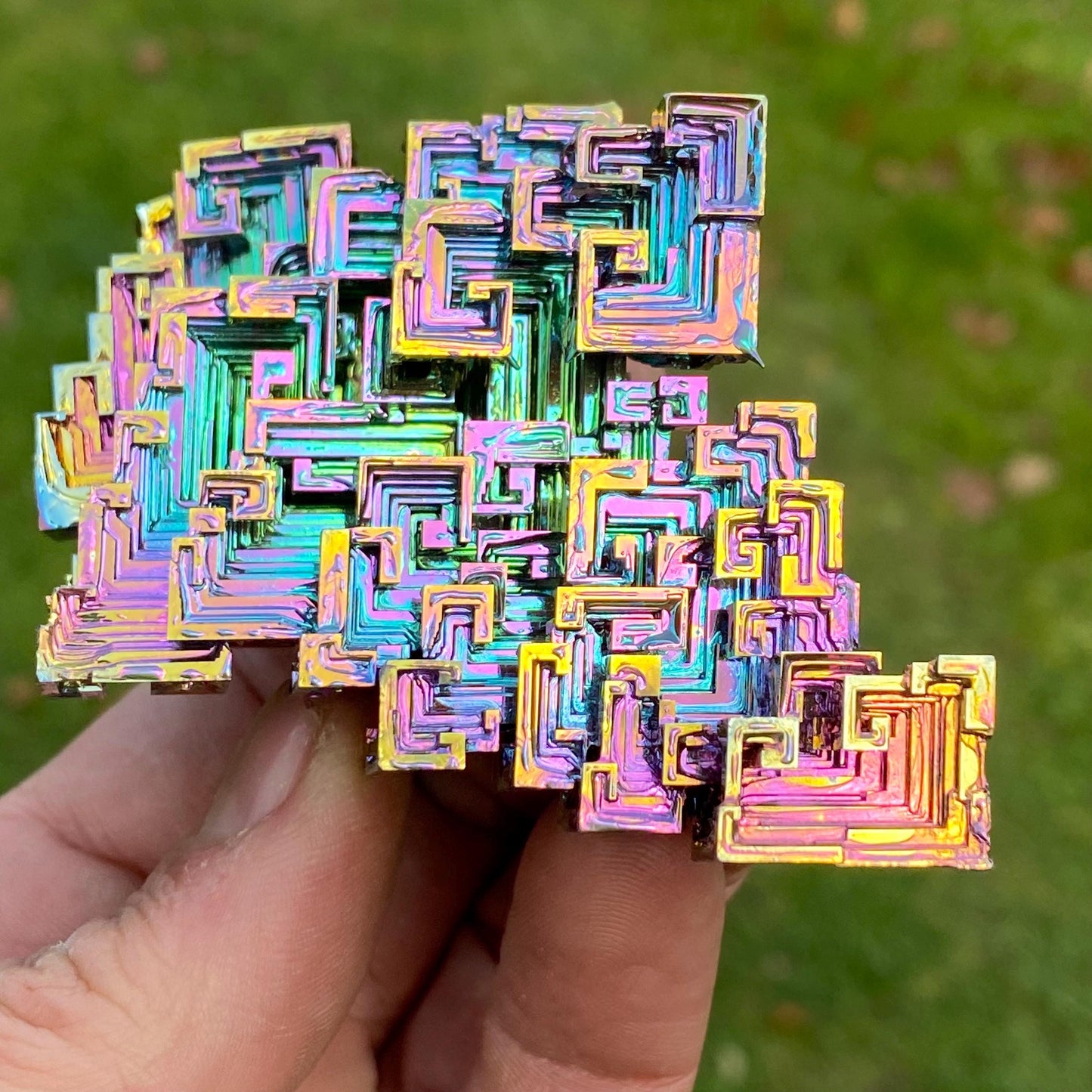 8.2 Ounce / 231 Gram Rainbow Bismuth Crystal - B43