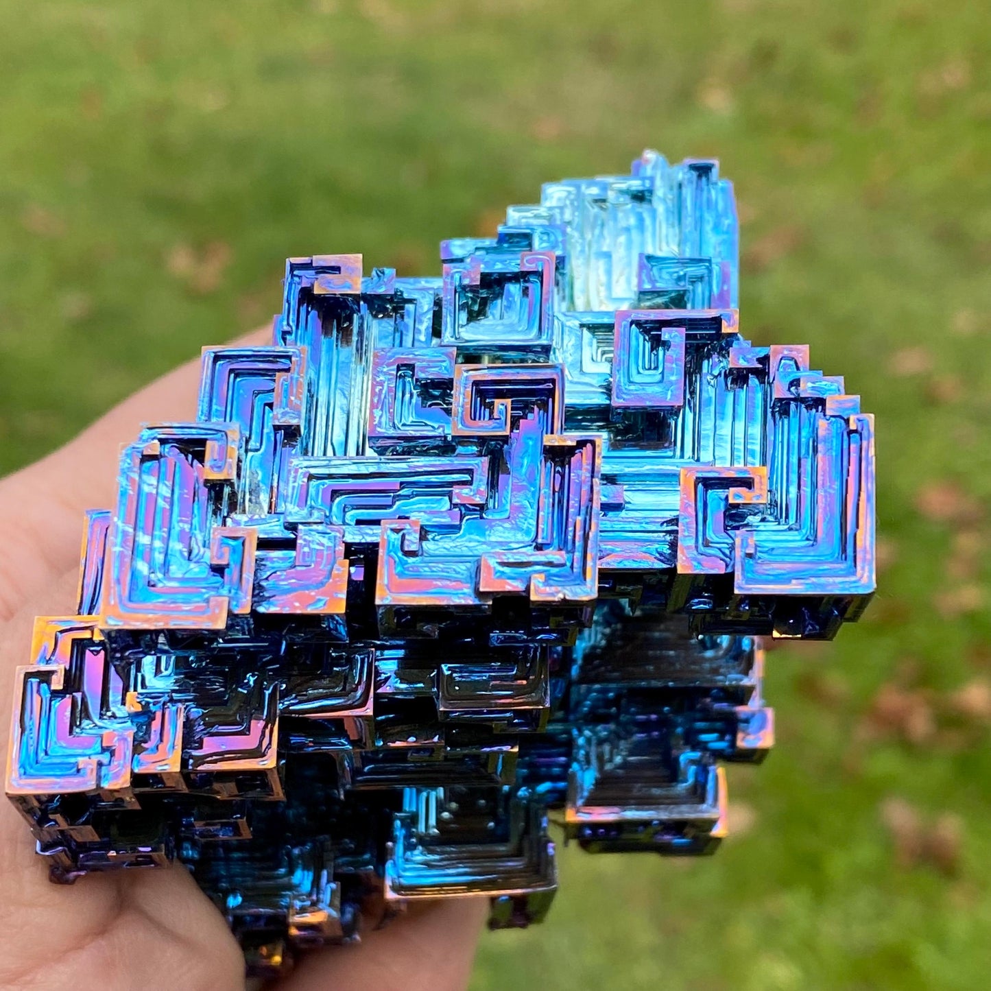 15.2 Ounce / 431 Gram Blue Bismuth Crystal - C38