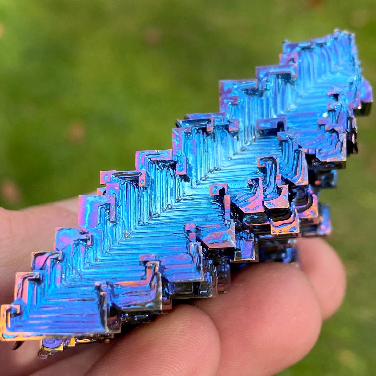 4.6 Ounce / 131 Gram Blue Bismuth Crystal - A36