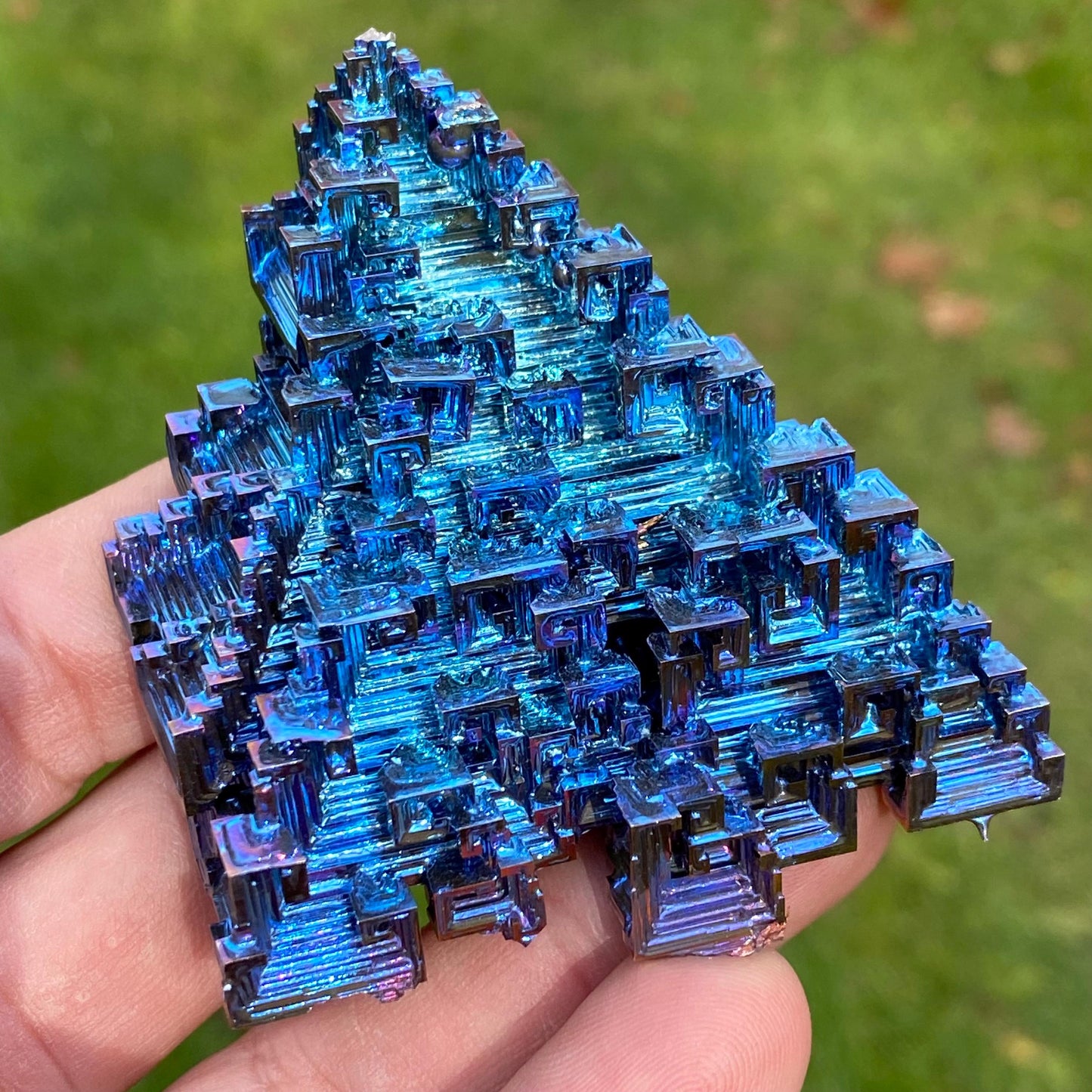 4.6 Ounce / 131 Gram Blue Bismuth Crystal - A36