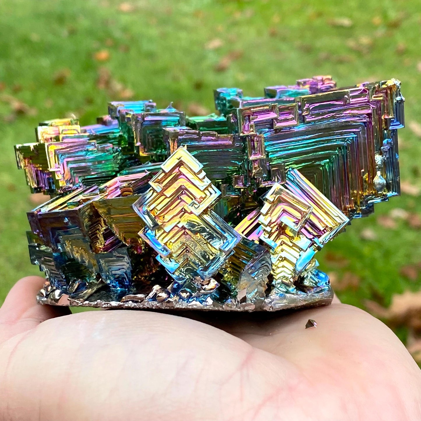 3 Pound / 48 Ounce Rainbow Bismuth Crystal - E18